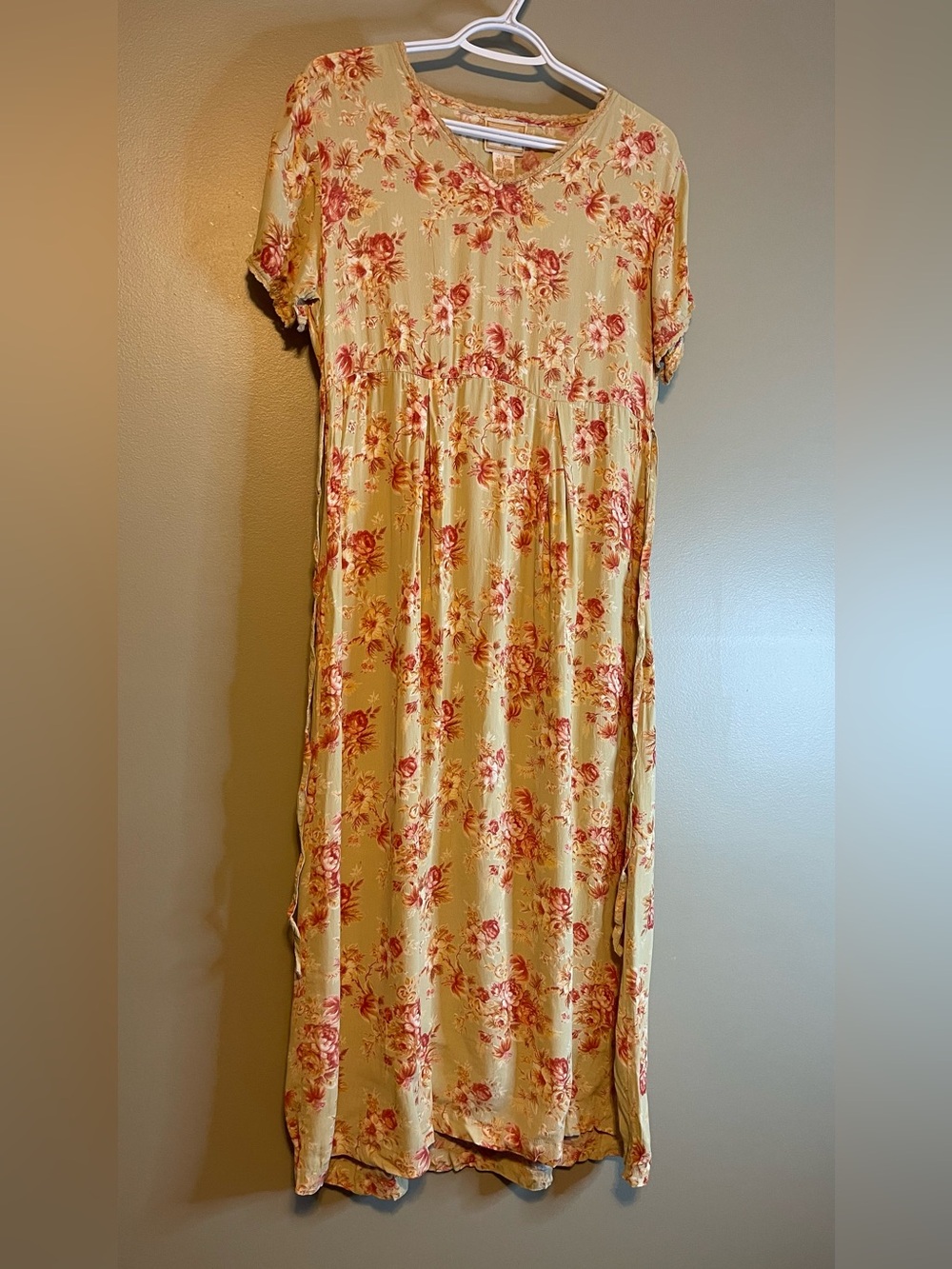 Vintage April Cornell Romantic Prairie Floral Boho Dress